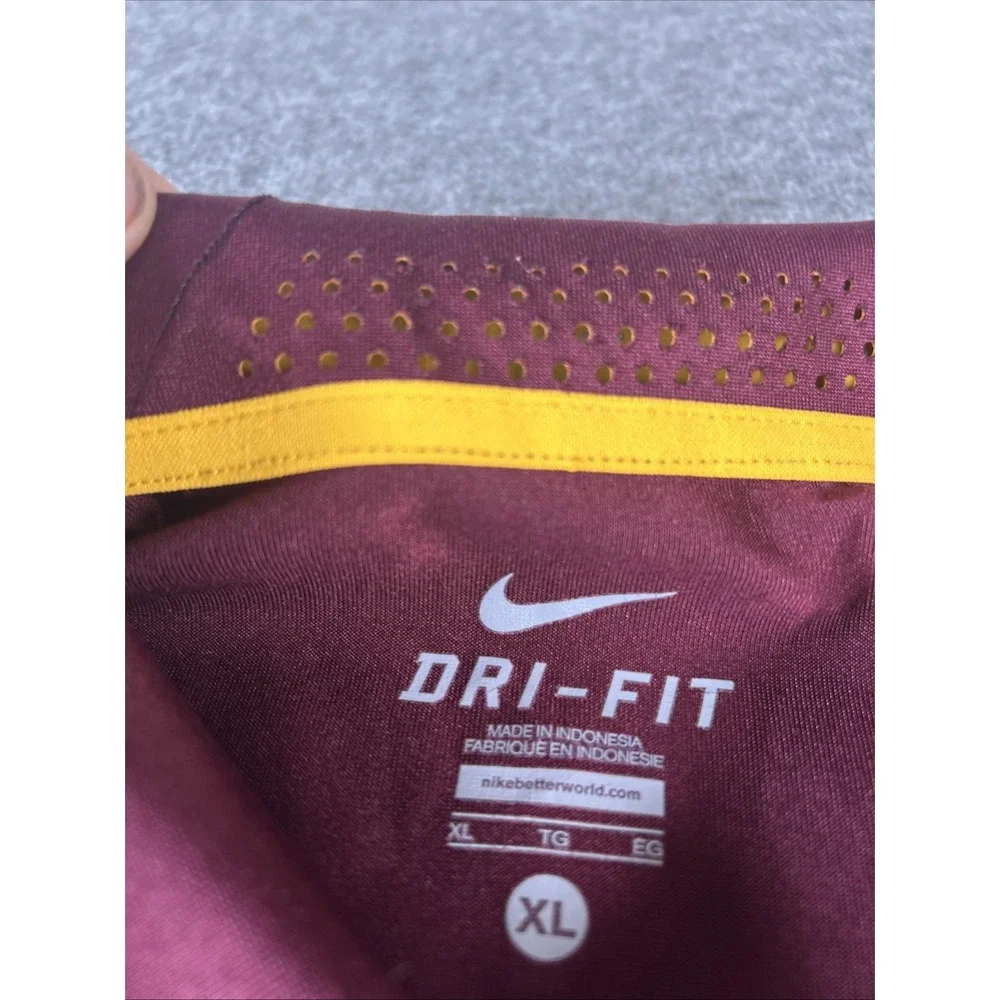 Arizona State Sun Devils Nike Dri-Fit Short Sleeve Polo Red Men's XL Vented Neck